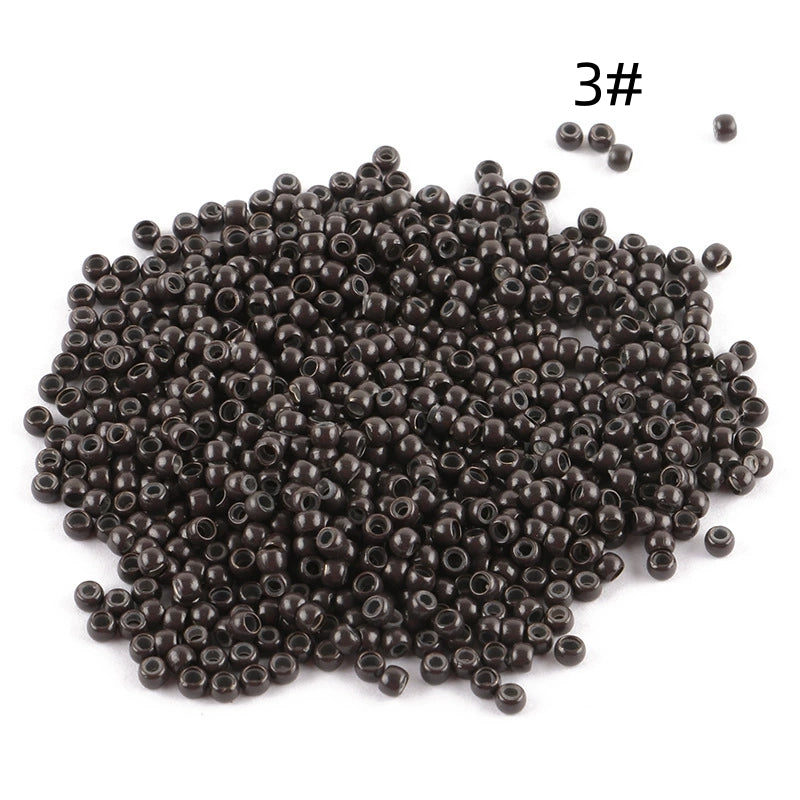 1000pcs 3mm Copper Silicone Nano Rings
