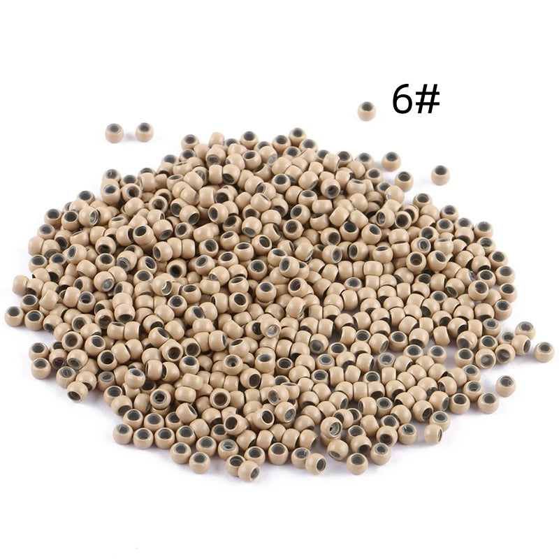 1000pcs 3mm Copper Silicone Nano Rings