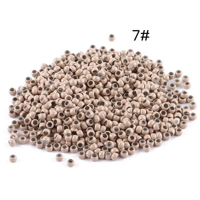 1000pcs 3mm Copper Silicone Nano Rings