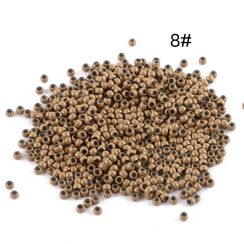 1000pcs 3mm Copper Silicone Nano Rings