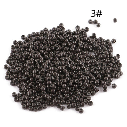 1000pcs 3mm Copper Silicone Nano Rings