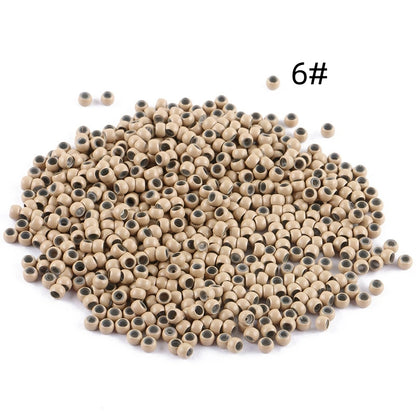 1000pcs 3mm Copper Silicone Nano Rings