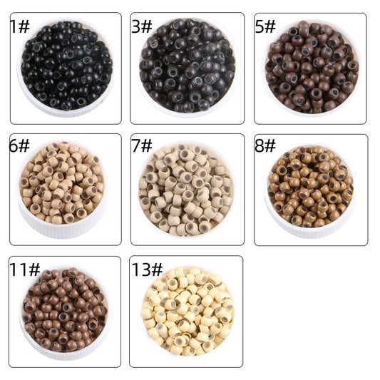 1000pcs 3mm Copper Silicone Nano Rings